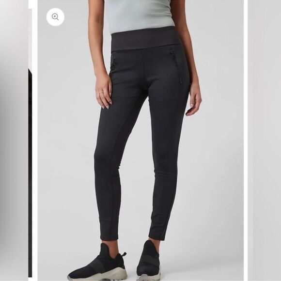 Athleta Peak Hybrid Fleece Tight Black SP - Picture 1 of 14
